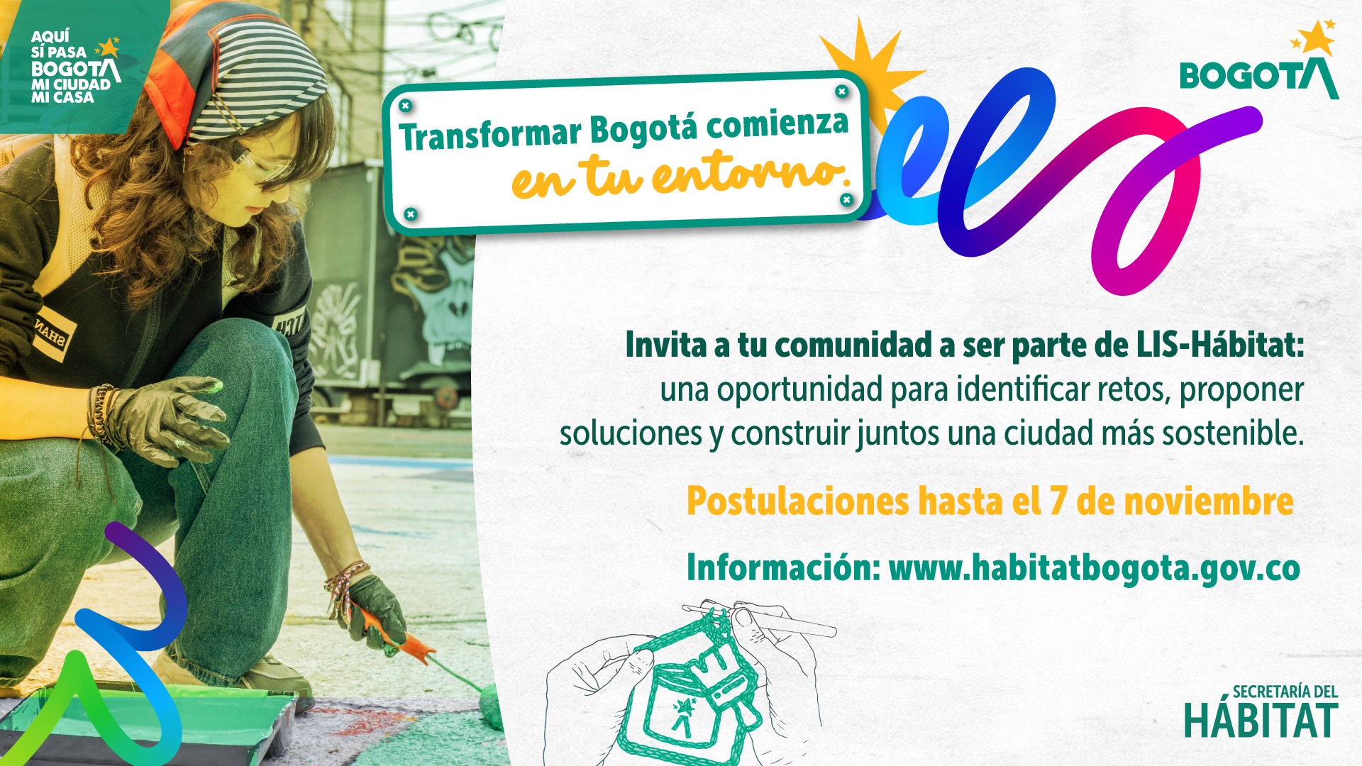 Invita a tu comunidad a transformar Bogotá con LIS-Hábitat