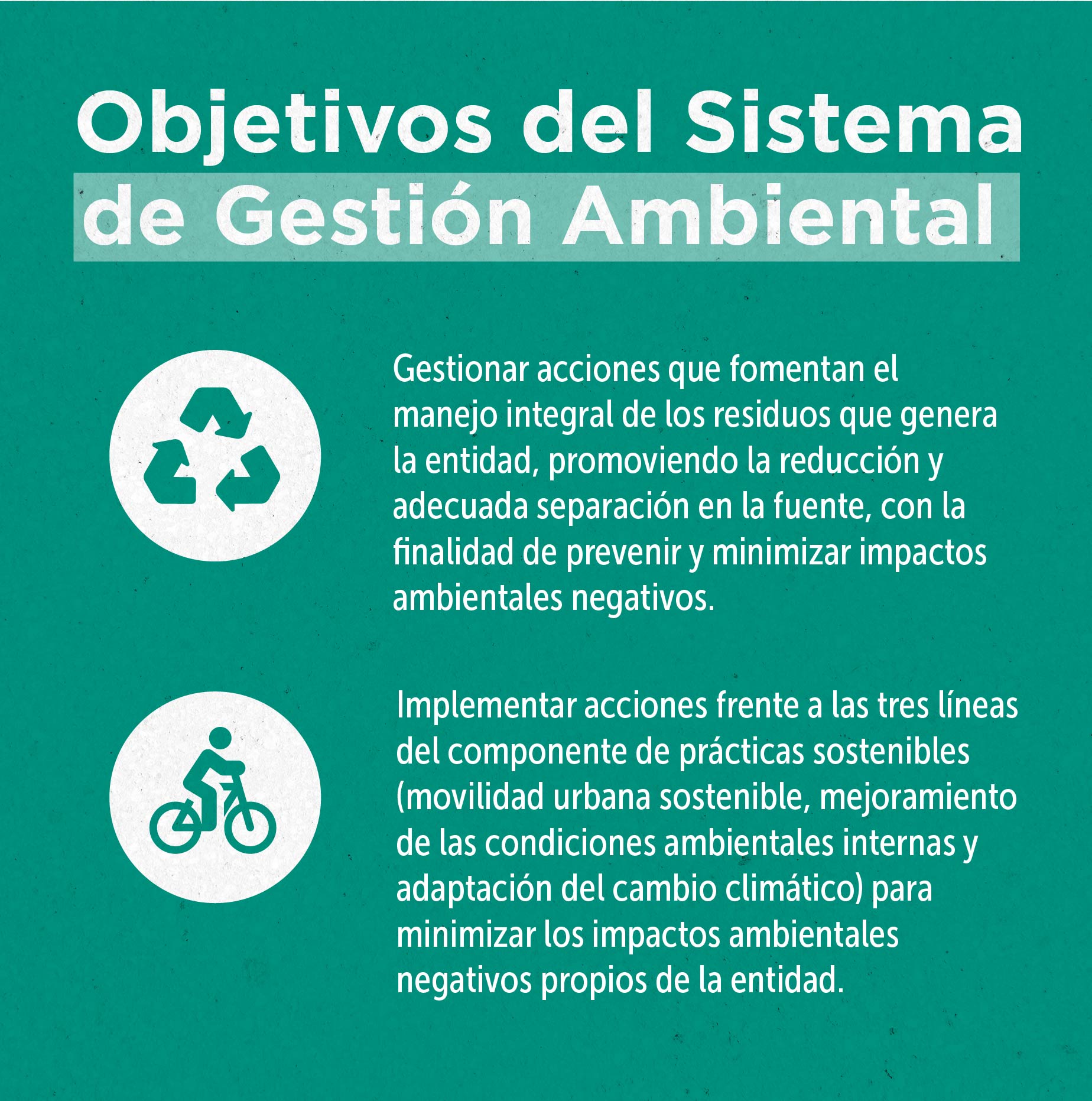 Objetivos del Sistema de Gestión Ambiental